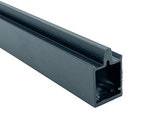 Aluminum fence bottom rail for full privacy