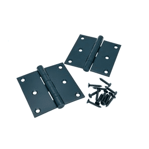 Stainless steel gate hinges, black