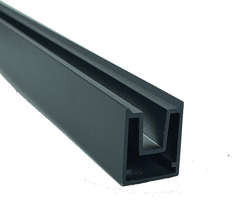 Aluminum fence top rail for full privacy